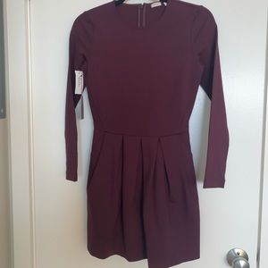 Sunday Best by Aritzia Maroon long sleeved dress